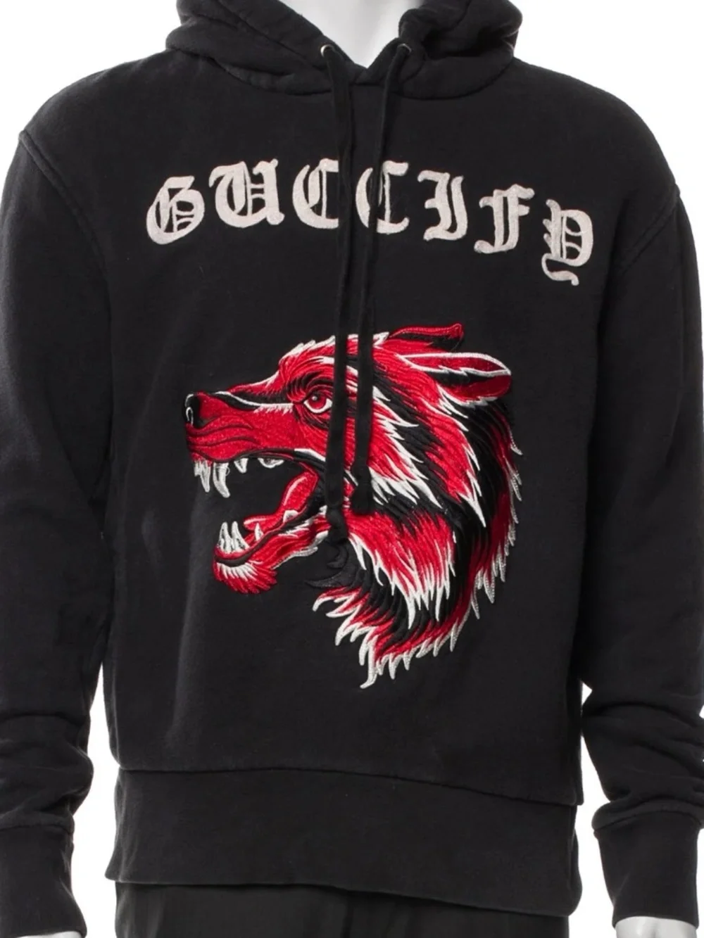 Gucci Angry Wolf Guccify Sweatshirt Hoodie Size XS